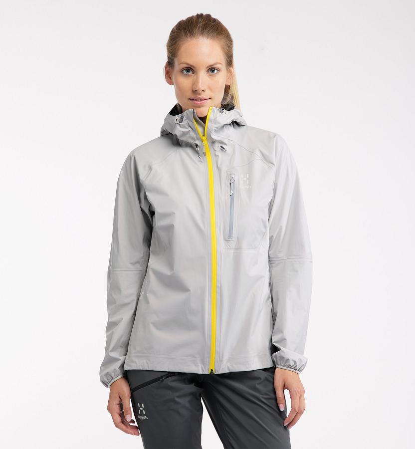 Haglöfs L.I.M Waterproof Jacket Grey For Womens WPUAJ5629 Australia